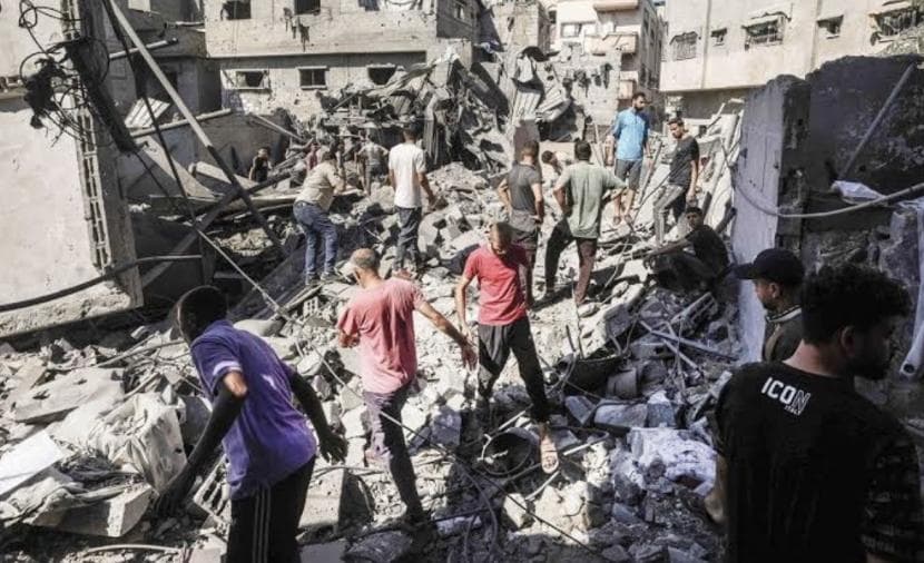 Red Cross: Gaza building collapse signals crisis