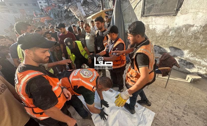 انتشال 101 شهيد من أنقاض التاج بغزة