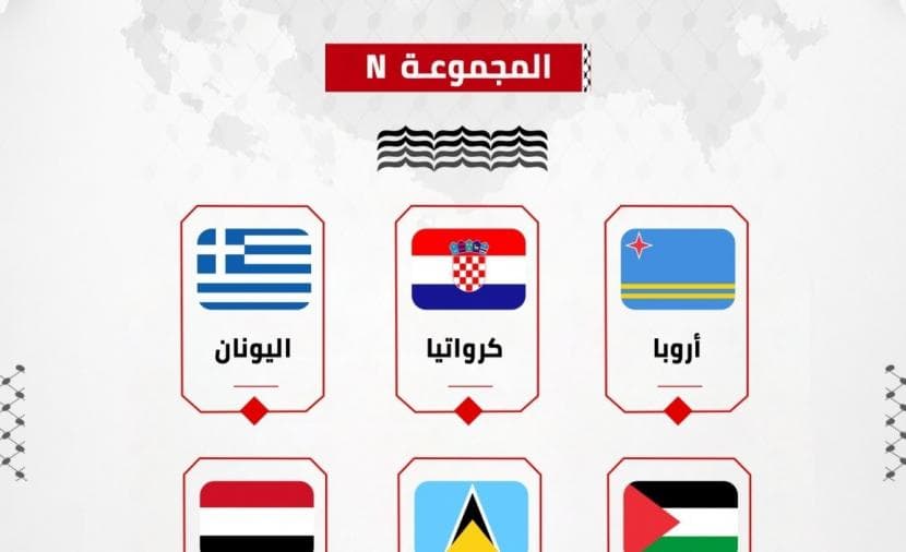 فلسطين في مجموعة ن بكأس العالم تحت 15 عاما