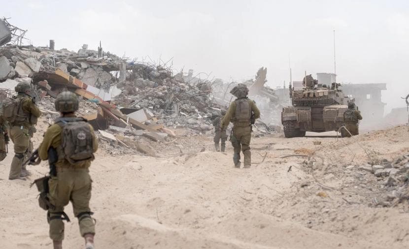 Center: Gaza rubble removal erasing missing persons