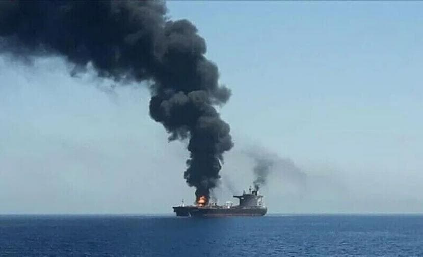 Iranian Guards report oil tanker explosion near Strait of Hormuz