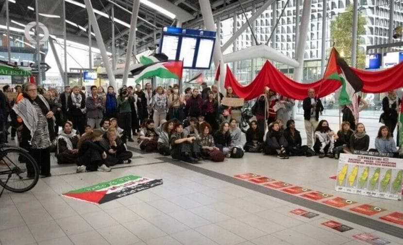 احتجاجات في هولندا لدعم فلسطين
