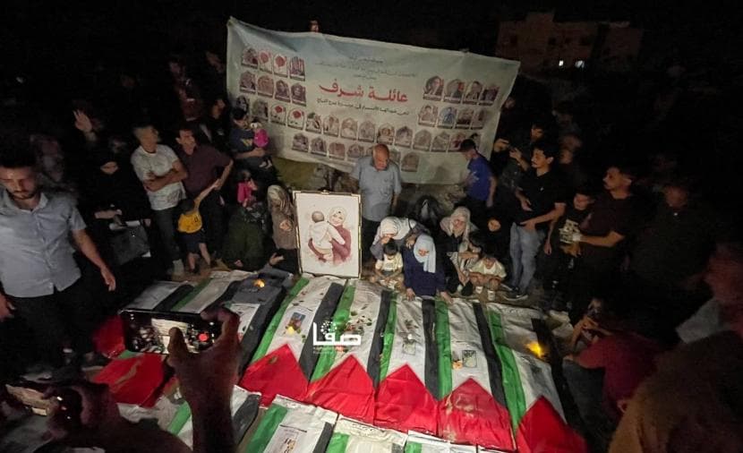 Taj massacre families say goodbye to children in Gaza