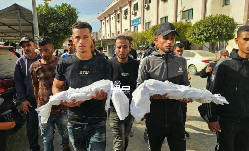 تشييع ضحيتي حريق غزة