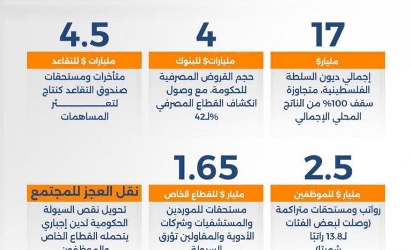 ديون الحكومة تتخطى 17 مليار