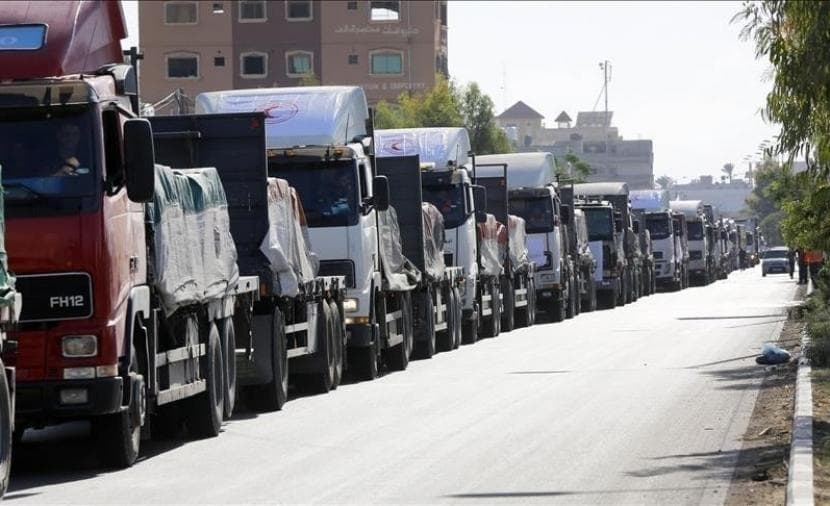 Economist: Gaza aid truck deliveries down 43% in September