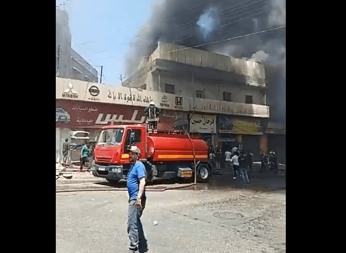Major Fire Breaks Out in Building in Al-Quseima — Video