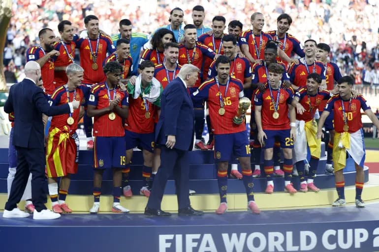 ترمب يثير جدلاً في تتويج إسبانيا بكأس العالم