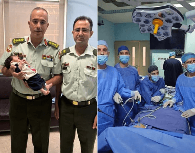 Royal Medical Services perform newborn procedure