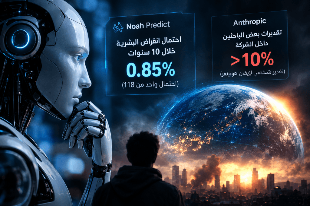 ردة الذكاء الاصطناعي على احتمال إنهاء البشرية