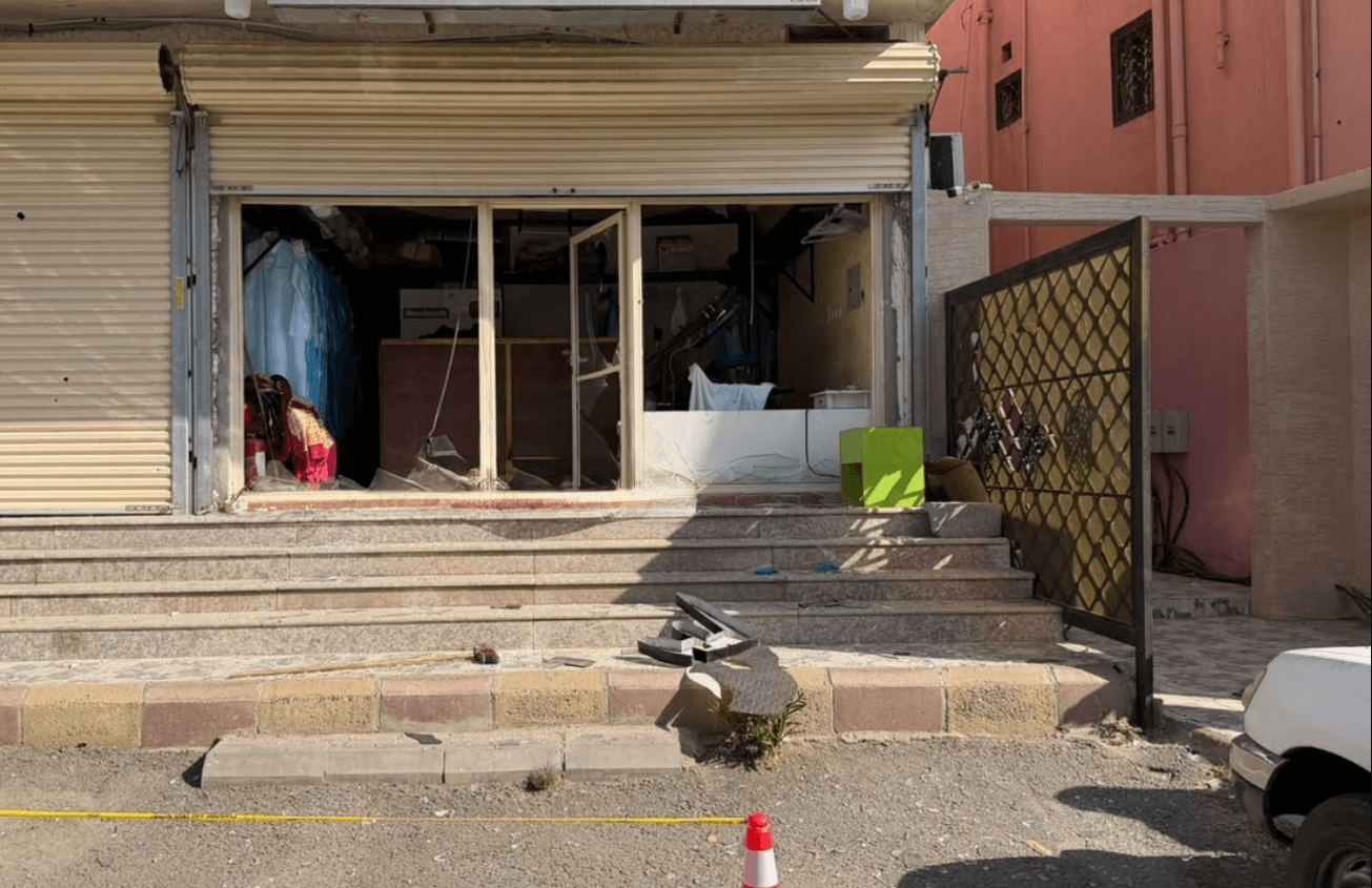 شظايا اعتراض مسيرة حوثية تتعرض للطائف