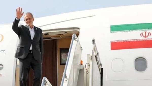 Iranian president's plane lands unexpectedly in Algeria