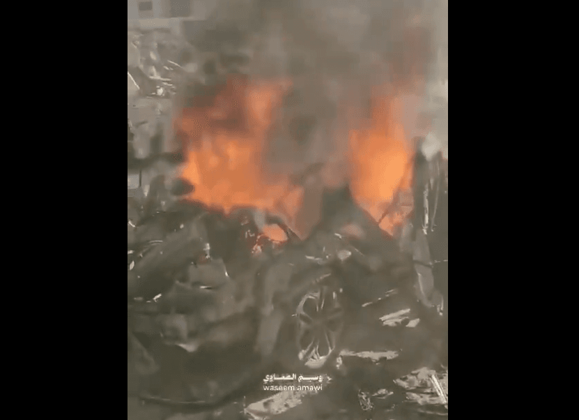 Israeli airstrike hits vehicle in Gaza City