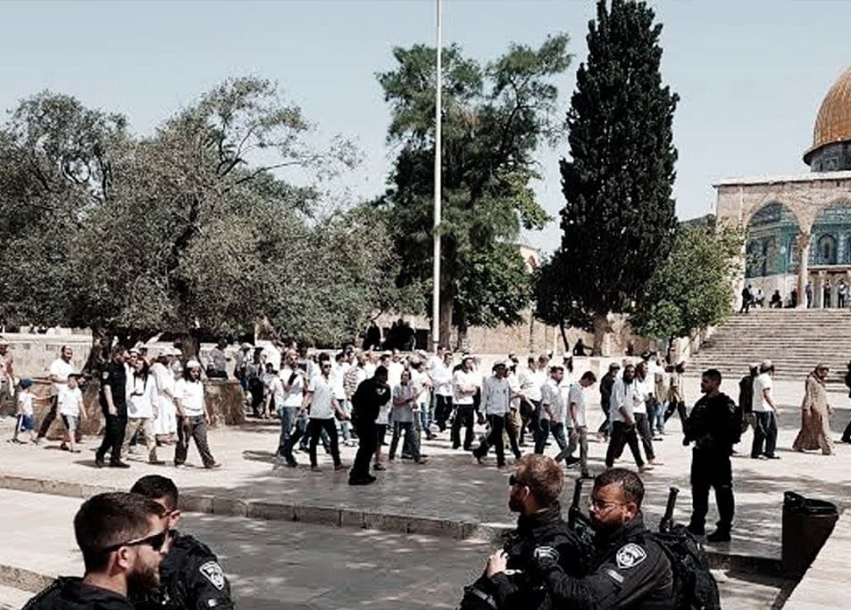 Settlers enter Al-Aqsa during New Year