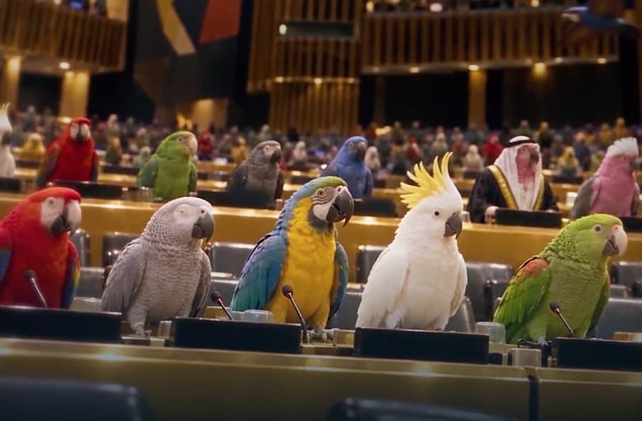 Netanyahu office releases "Parrots" video at UN