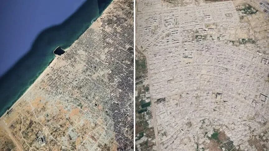 Satellites Reveal Gaza Crisis