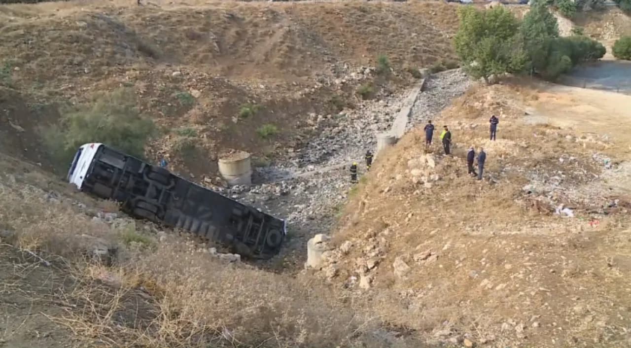 Bus driver describes airport road crash