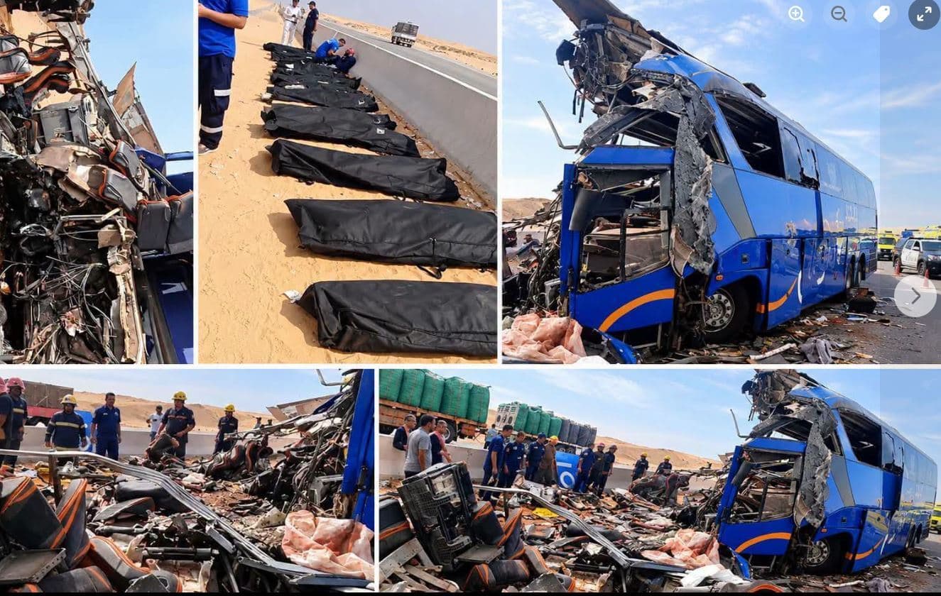 حادث مروع يوقع وفيات وإصابات على الطريق الصحراوي