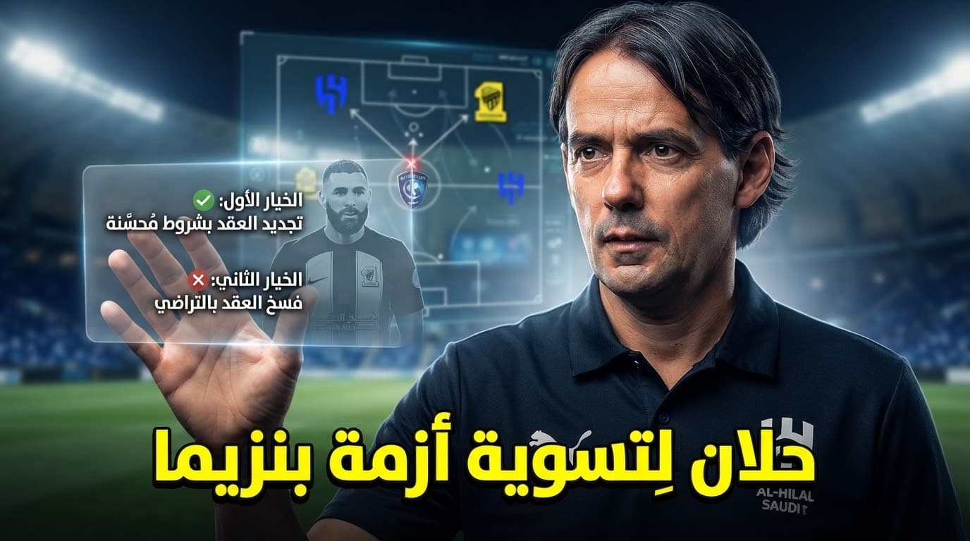 هلال يدرس خيارين لتجنب فسخ عقد بنزيما