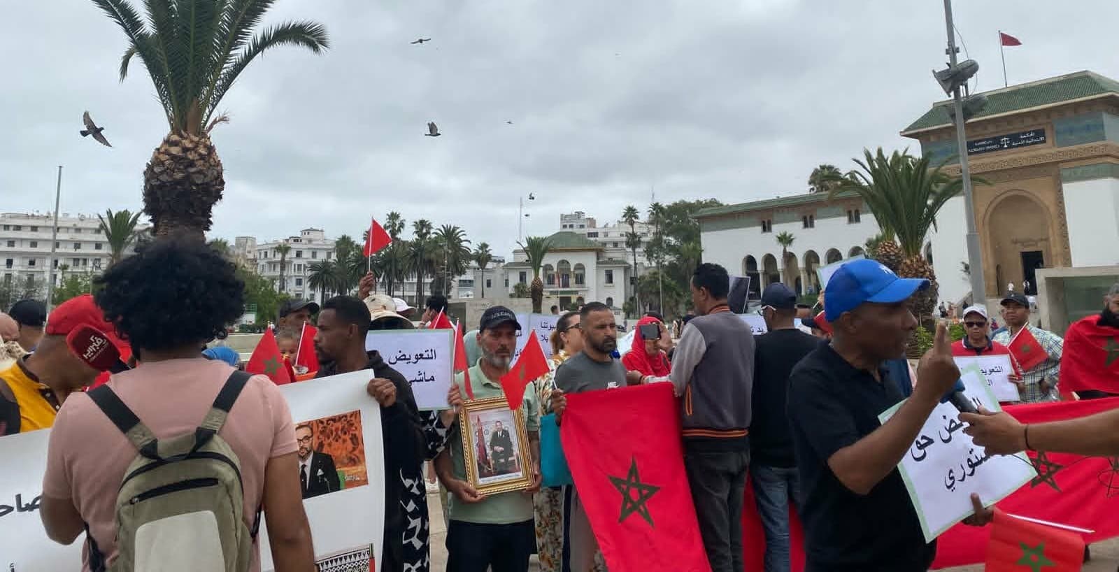 Casablanca residents protest demolition