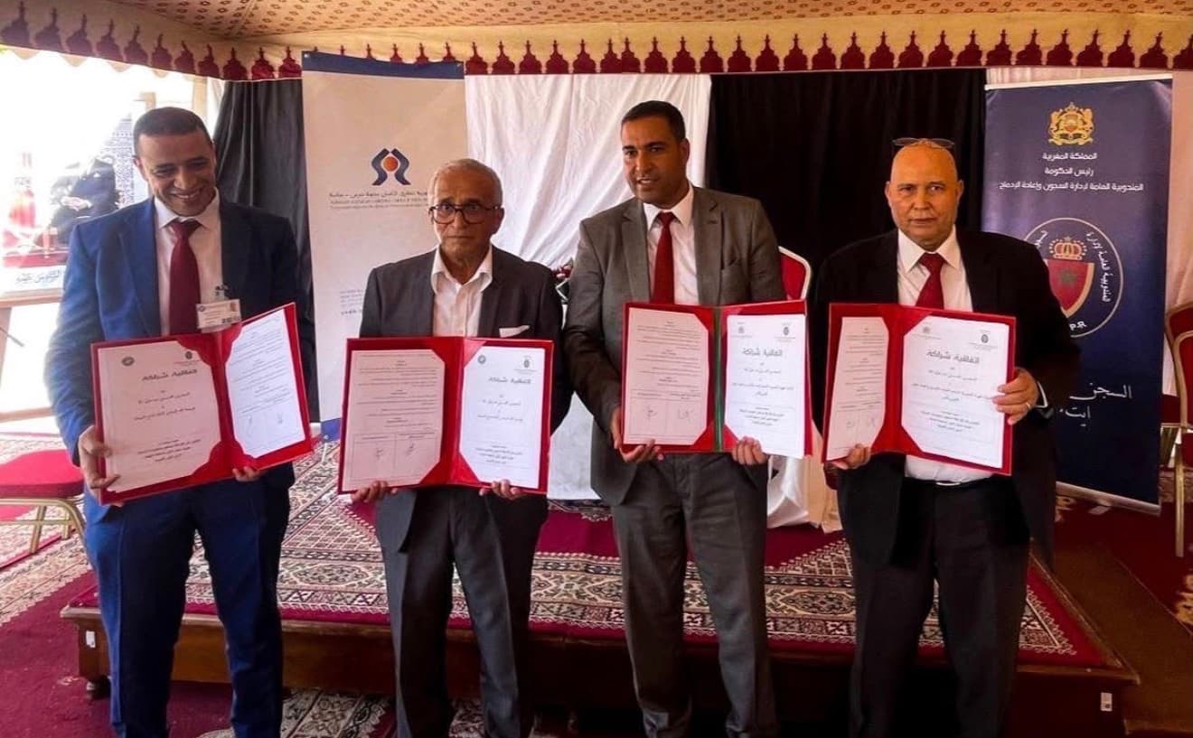 إدارة السجن وحقوق الإنسان توقعان اتفاقية للعقوبات البديلة بالسجن المحلي ايت ملول 1 في سوس ماسة