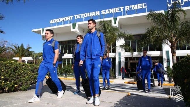 Las Palmas team visits Ceuta for protest
