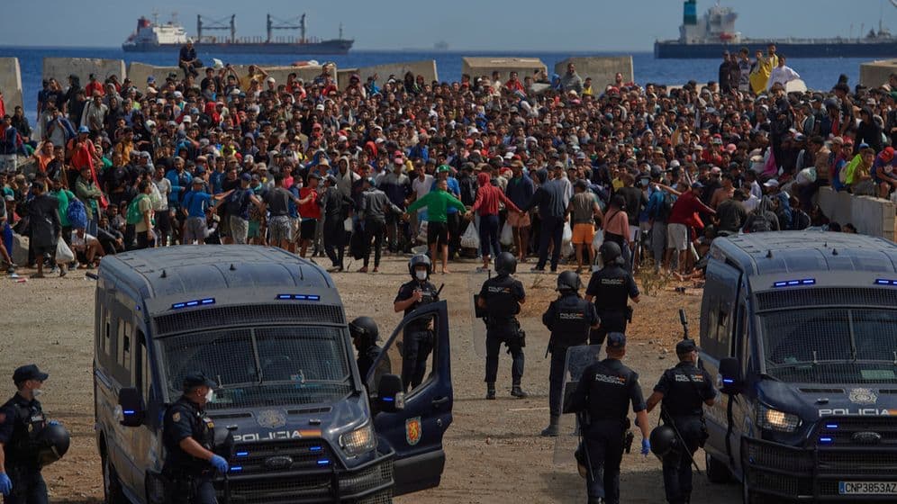 Ceuta migrants processed by Spain