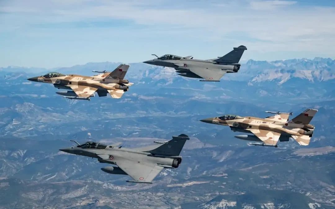 Moroccan F-16 Joins French Rafale Exercises