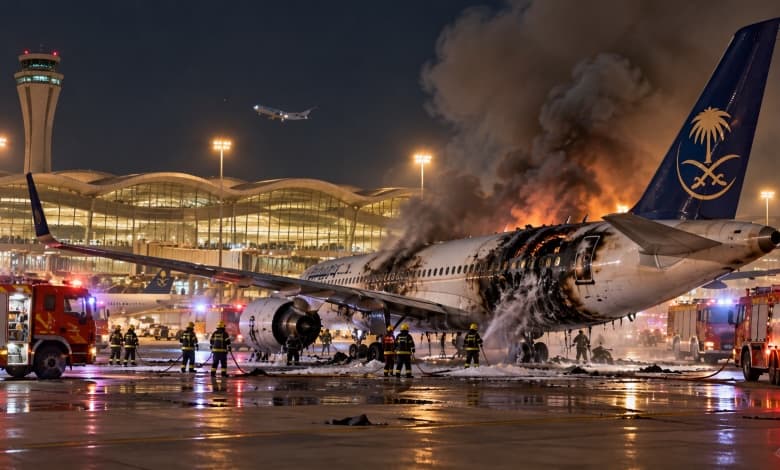مجزرة بمطار الرياض والحوثيون يحذرون شركات الطيران