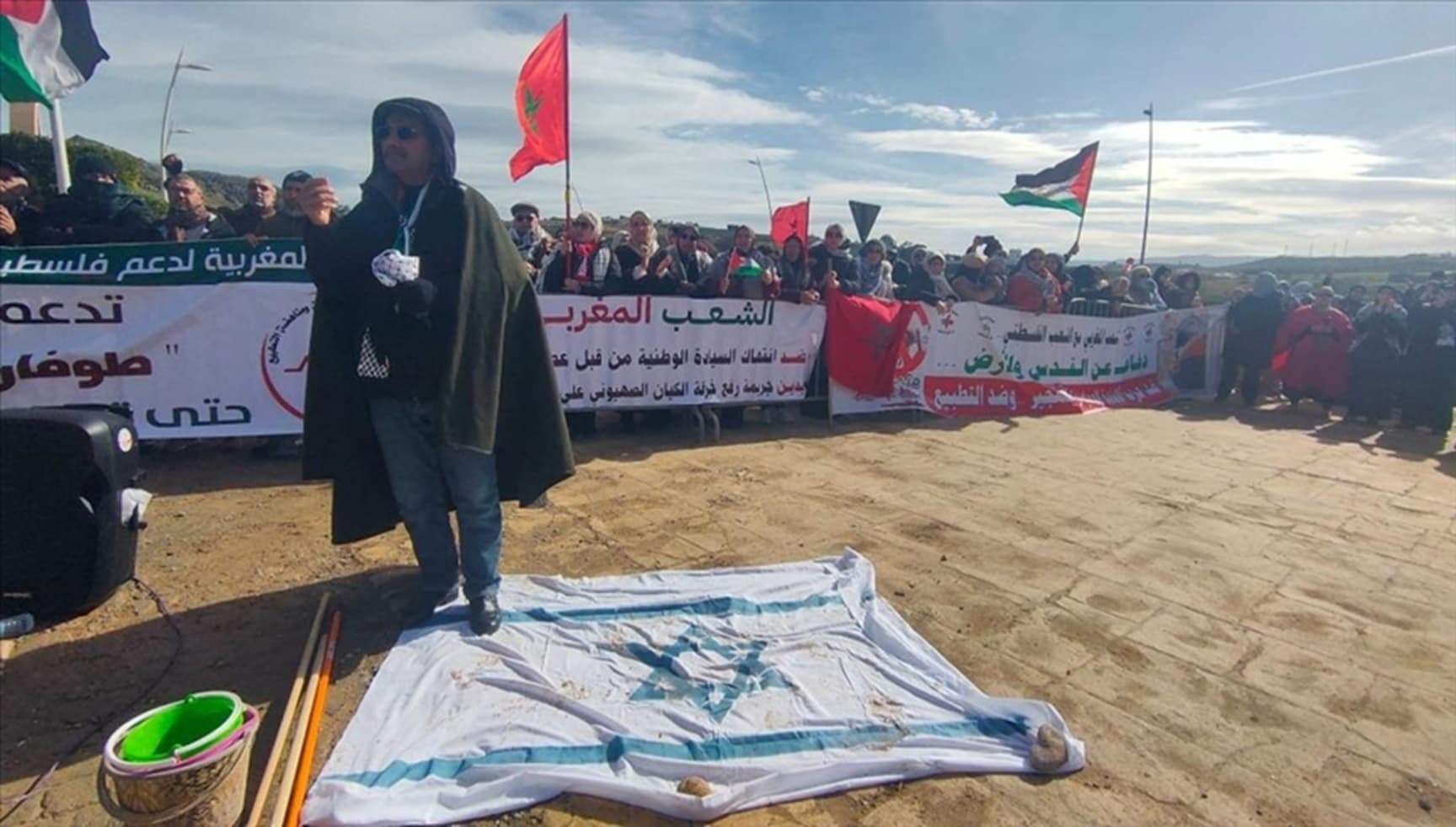 Flag burning in Morocco varies by context