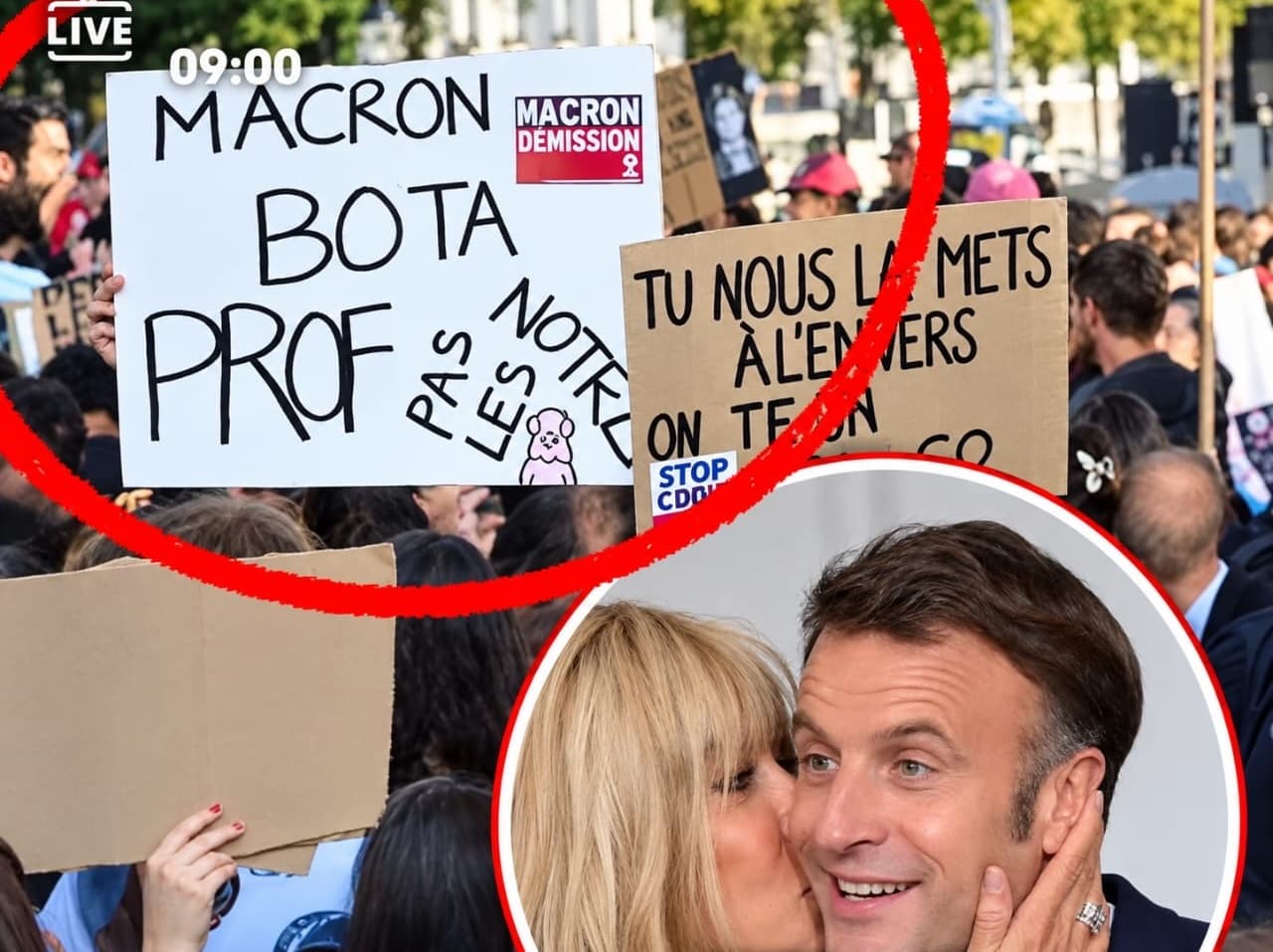 Gen Z in France insults Macron's wife