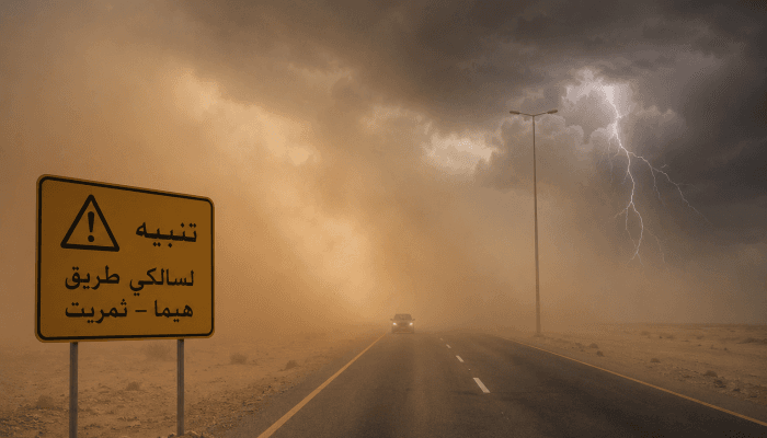 Travel alert on Humayt-Thumrait route