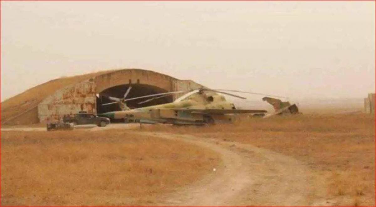 غارات غير معروفة على مطار أبو ظهور