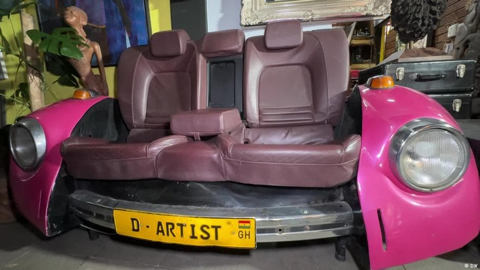 Furniture Made from Scrap Car Parts
