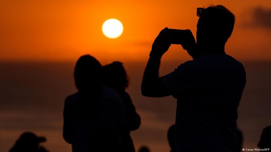 Historic daylight eclipse across Europe