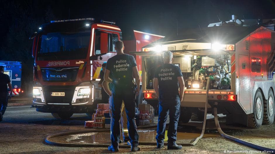 Fires spread from Belgium to Germany in Monschau