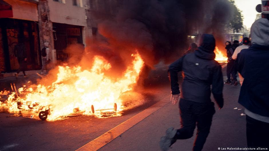 France protests spark regional concern