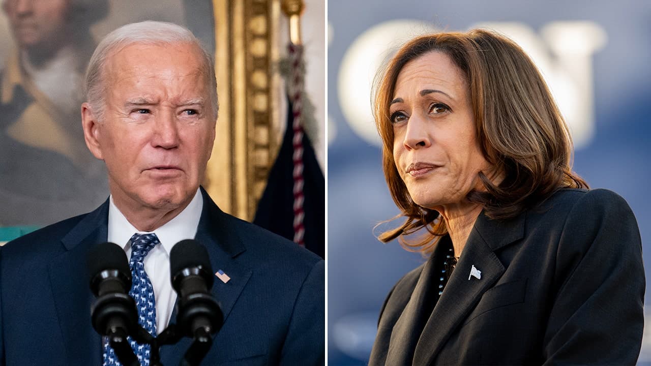Harris omits Biden from top three presidents