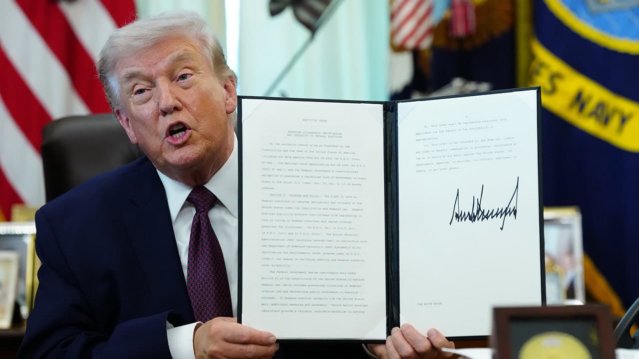 ترامب يربط تصويت 2028 بمسألة قانونية
