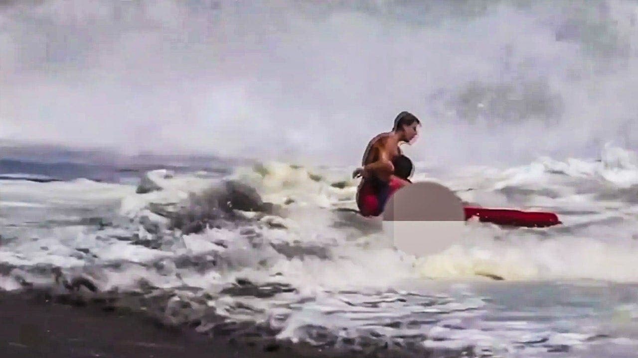Father of boy thanks rescuer