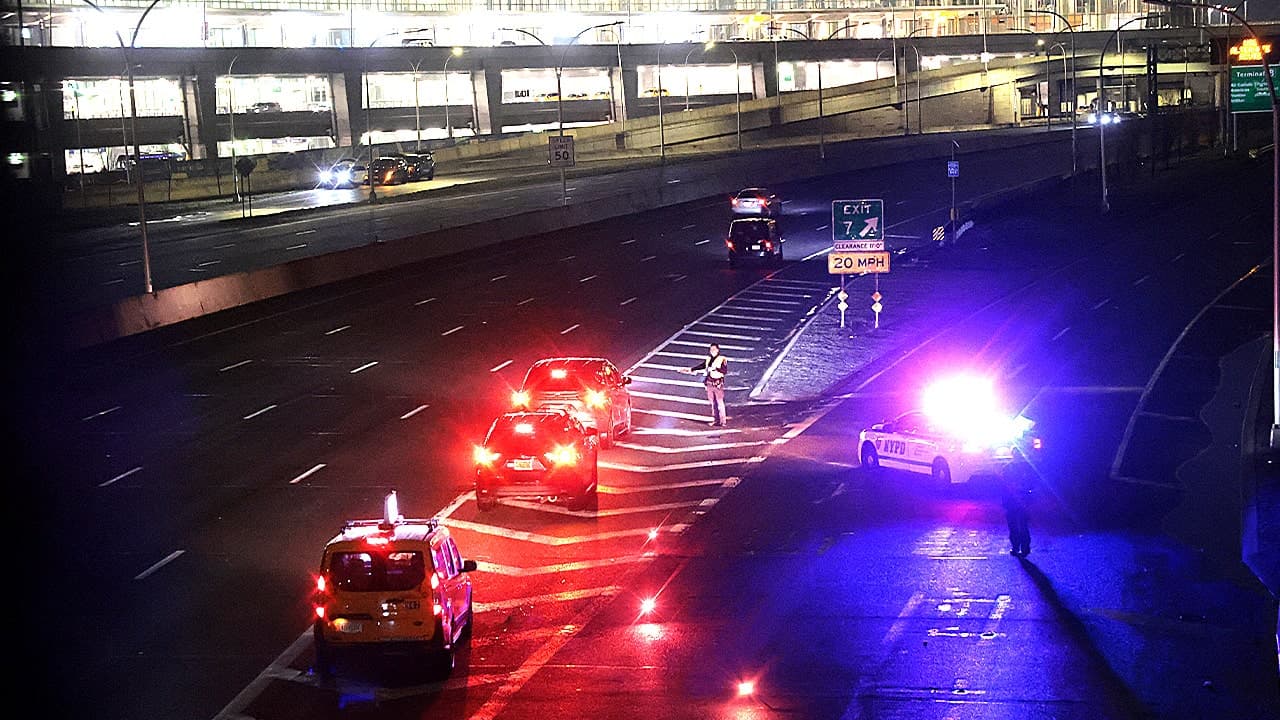 Airport incident as driver crashes into plane and tractor