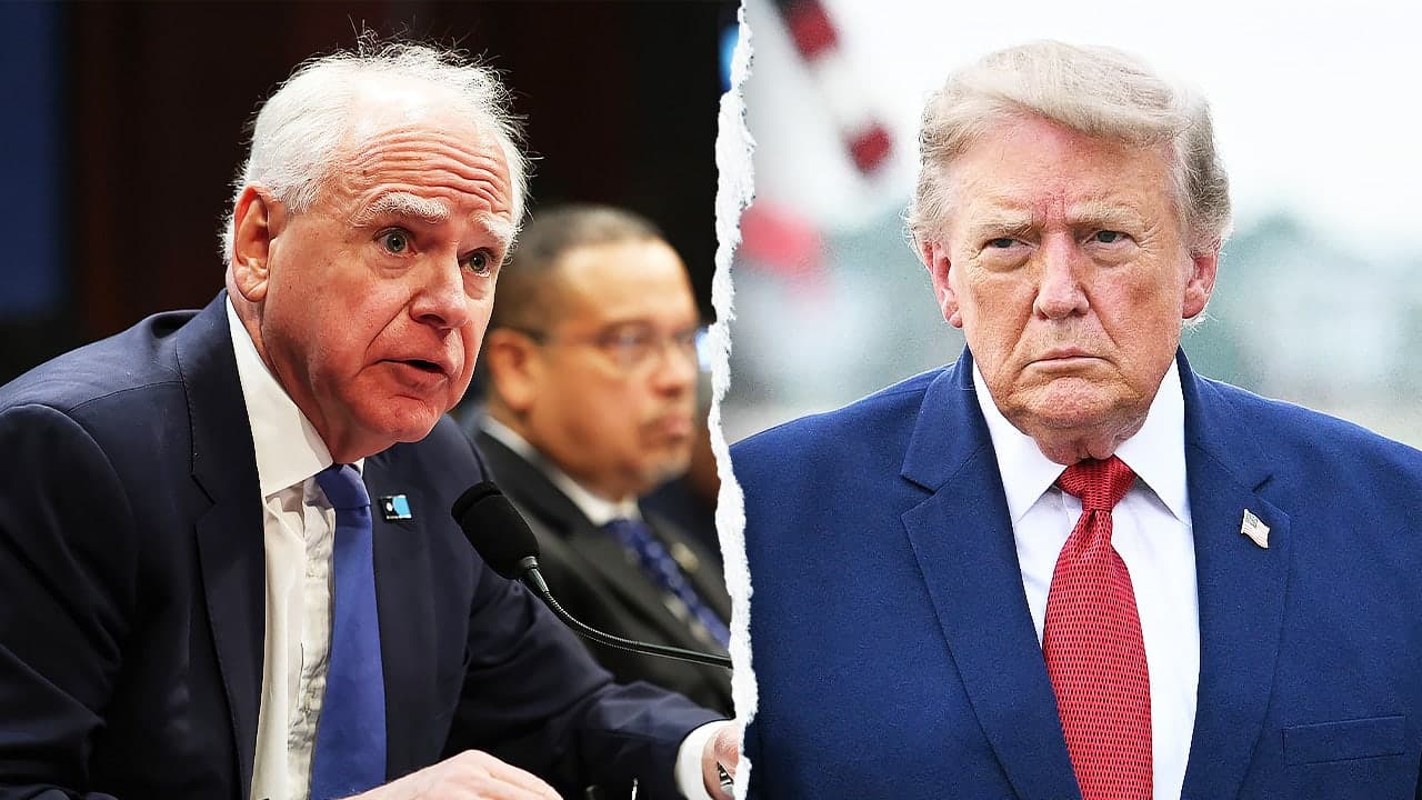 Walz challenges Trump on minerals
