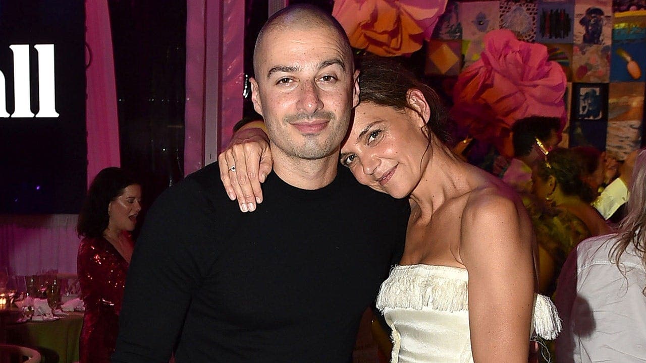 Katie Holmes in bikini with boyfriend at Lake Como