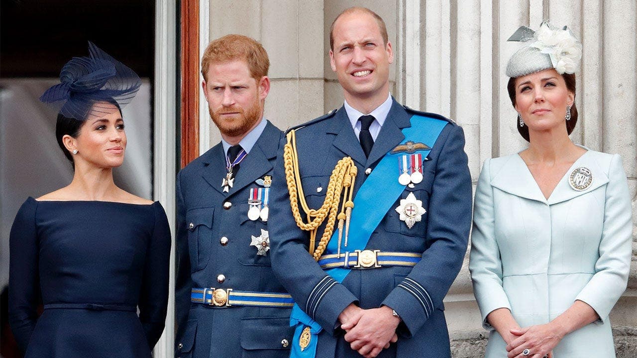 Prince William and Kate Middleton stay composed as Harry and Meghan return to UK