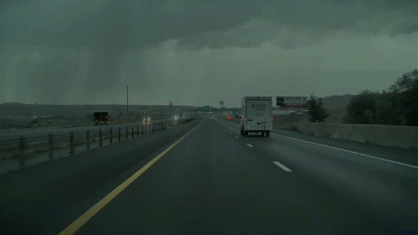 Dashcam records close lightning strike on Utah driver