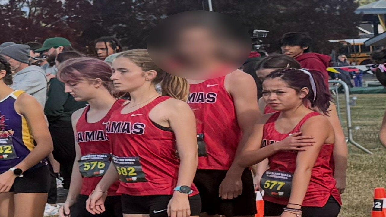 Washington girls leave cross country race