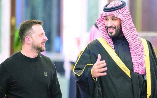 Crown Prince and Ukrainian President Explore Cooperation