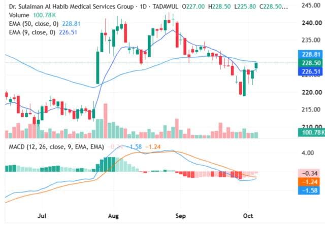 Saleh Al-Habib's shares recover support levels