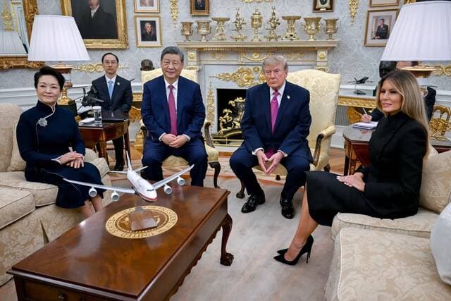 Trump-Xi summit shows grandeur, little成果