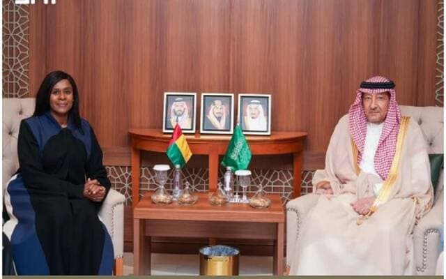 الخريجي يسعى لزيادة التعاون مع وزيري خارجية غينيا بيساو والمالديف